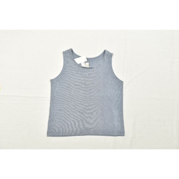 NEW Chico's Travelers Gray Tank Top Petite Size 3P Sleeveless Revirsible - Picture 2 of 8